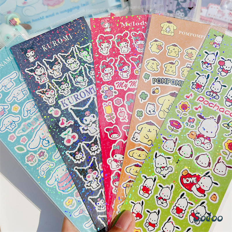 

Stiker Sanrio lucu Meme Melody Kuromi Lucu Kartun Stiker Dekoratif Sticker Lucu - SO