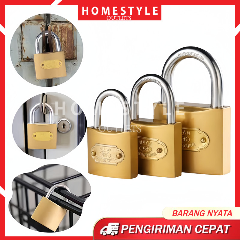 Gembok Stanless Anti Karat / Anti Maling / Gembok Anti Rust / Gembok Anti Cut / Gembok Kuningan Stan