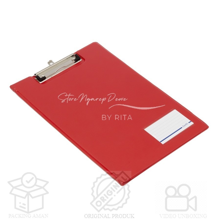 

Bantex Clipboard With Cover Folio Red #4211 09 barang original seperti gambar