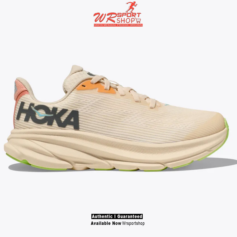 Sepatu Lari Kids Hoka Clifton 9 - Vanilla / Astral ORIGINAL