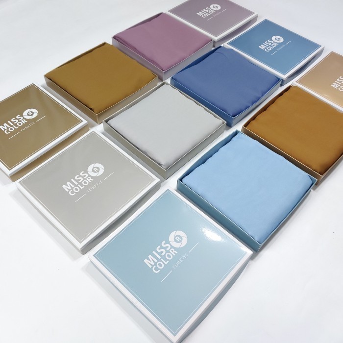 Jilbab Turki Miss Color hijab polos  katun  120x120-16 - Hijab + Plastik