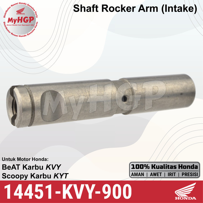 14451KVY900 - Shaft In Rocker Arm - Pen As Pelatuk Inlet BeAT Scoopy Karburator Masuk Temlar ORIGINA