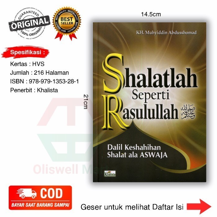 Buku Agama Islam Shalatlah Seperti Rasulullah Dalil Keshahihan Shalat