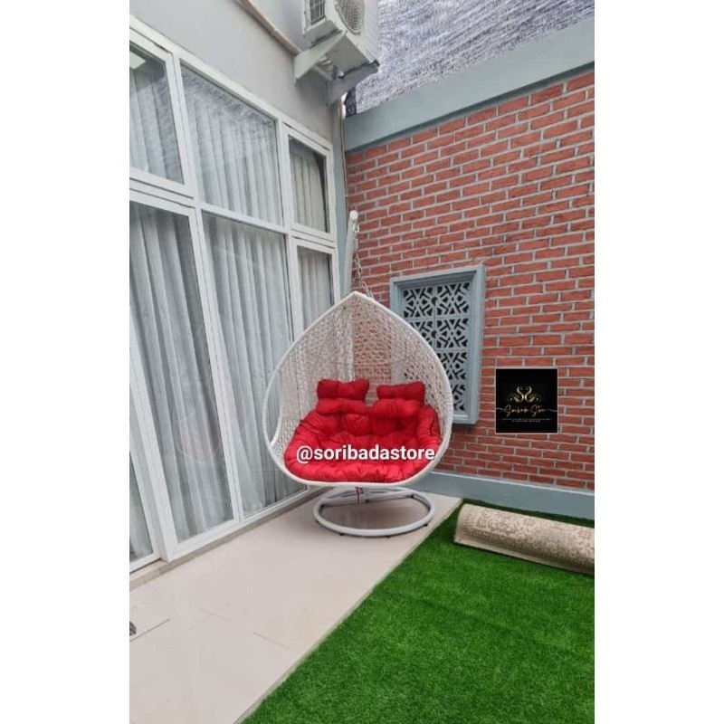 Ayunan Jumbo Set Kursi Teras | Ayunan Jumbo | Kursi Teras | Set Ayunan Gantung Jumbo dan Kursi Teras