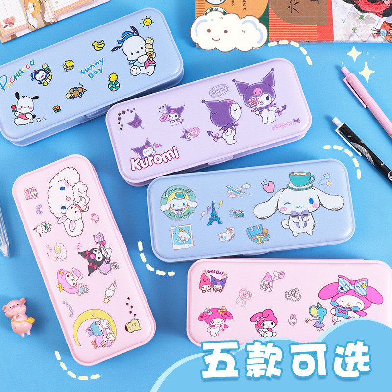 

( SPM7 ) TEMPAT PENSIL PLASTIK MOTIF SANN RIO LUCU / PENCIL CASE 2 TINGKAT