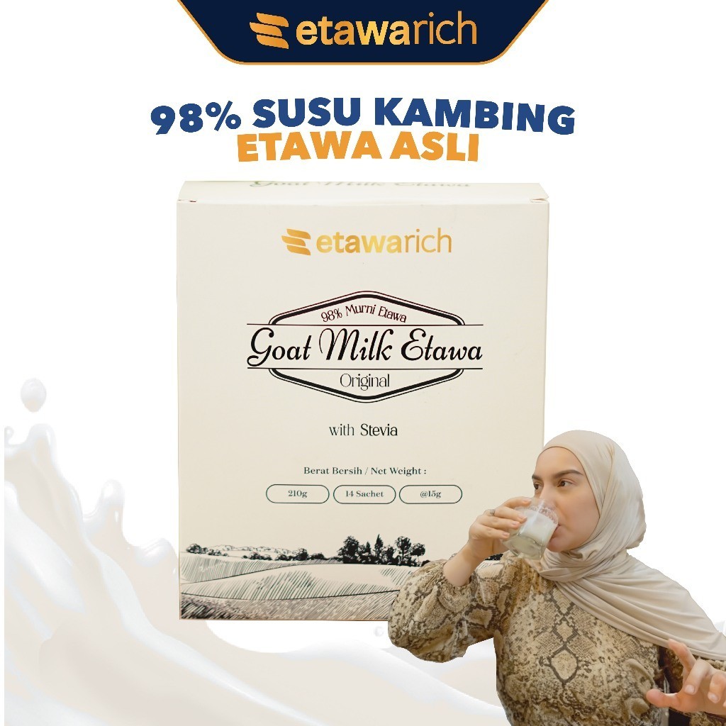 

Etawarich - Susu Etawa Susu Kambing Asli 98% Pure Goat Milk