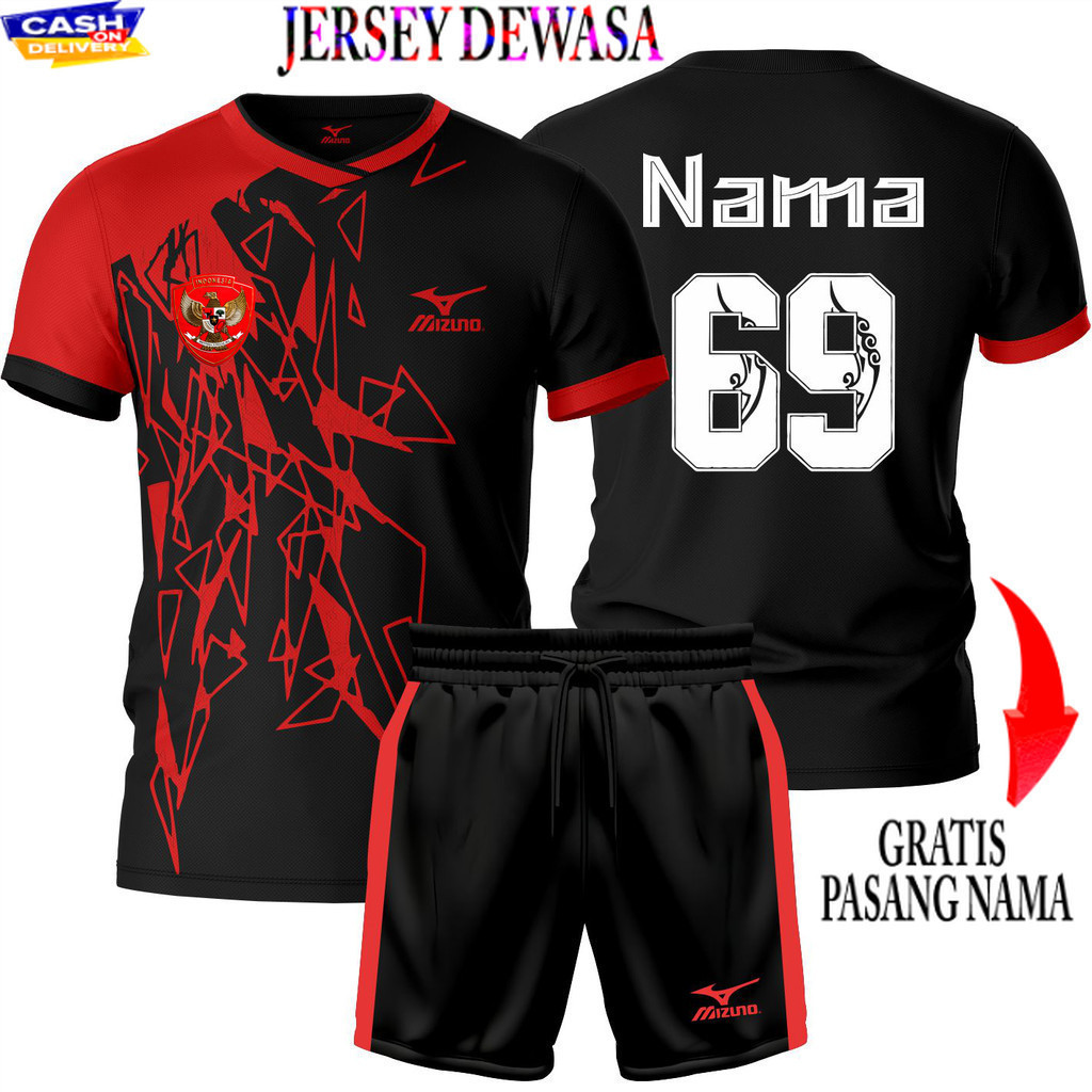 JERSEY LANGSUNG KONVEKSI PASANG NAMA DAN NOMOR HARGA GROSIR JERSEY FUTSAL / BAJU BOLA / OLAHRAGA PRI
