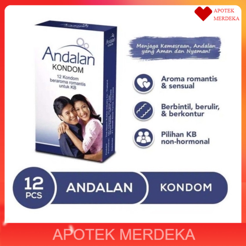 Kondom Romantis Andalan isi 12 | Bertekstur Bergerigi Berulir Beraroma Original