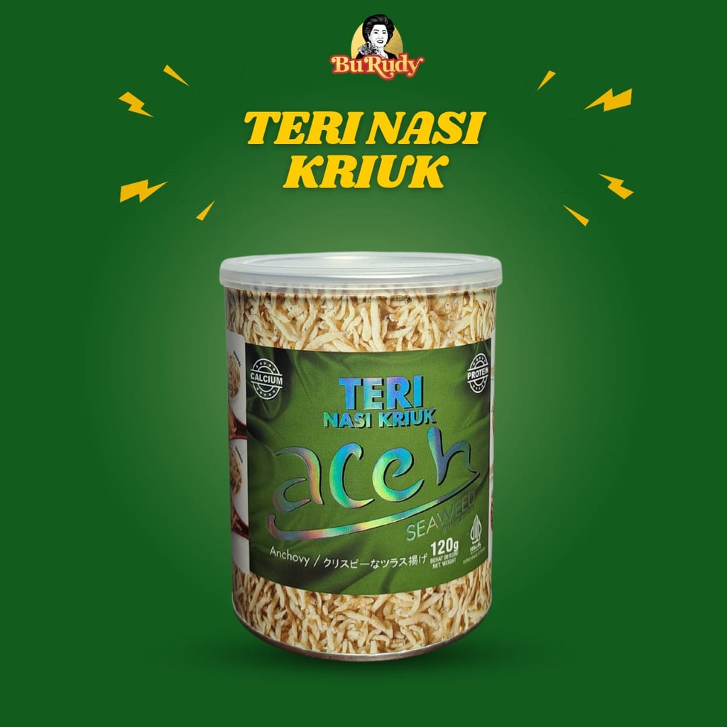 

Teri Nasi Kriuk Aceh Seaweed 120g