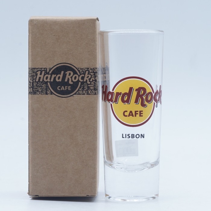 Hard Rock Cafe Lisbon Lisboa Portugal Classic Cordial Logo Shoot Glass Gelas Hardrock Original Merch