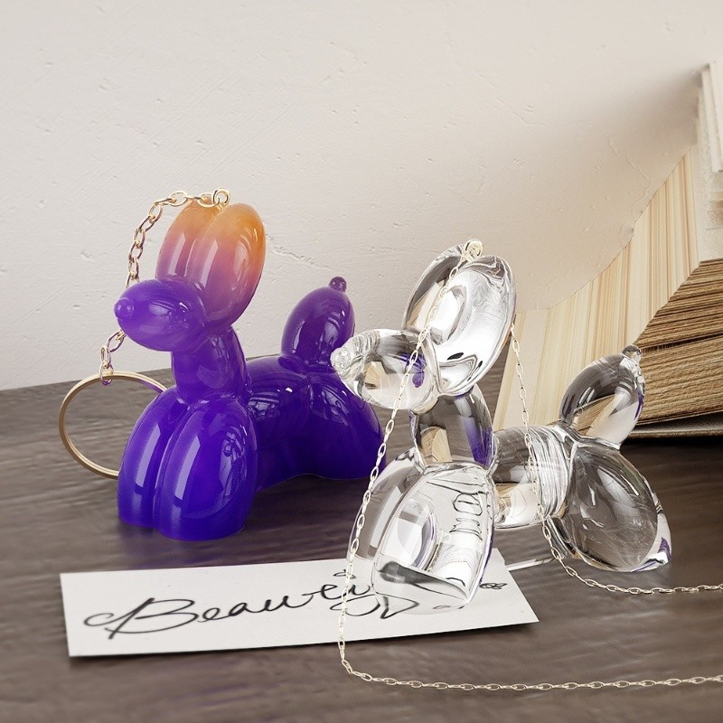 

3D Dog Aromatherapy Candle Silicone Mold DIY Trojan Balloon Dog Pendant Keychain Resin Epoxy Mold Home Decoration Storage