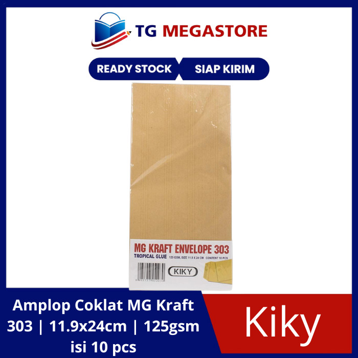 

Amplop Coklat Kabinet Kiky 125gsm 303 10pcs