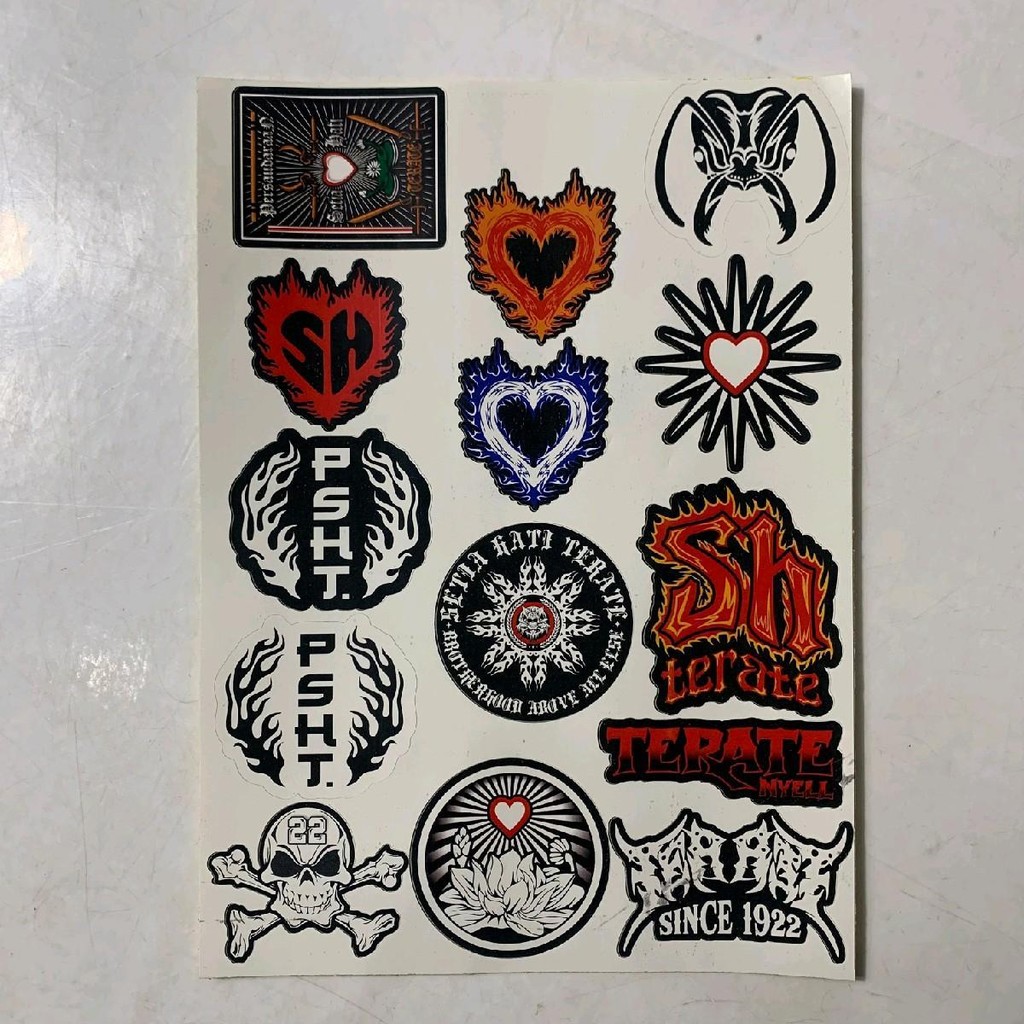 

Stiker PSHT Terate Isi 14 Pcs - Stiker Anti Air Cocok Digunakan Untuk Hiasan Motor - Case HP