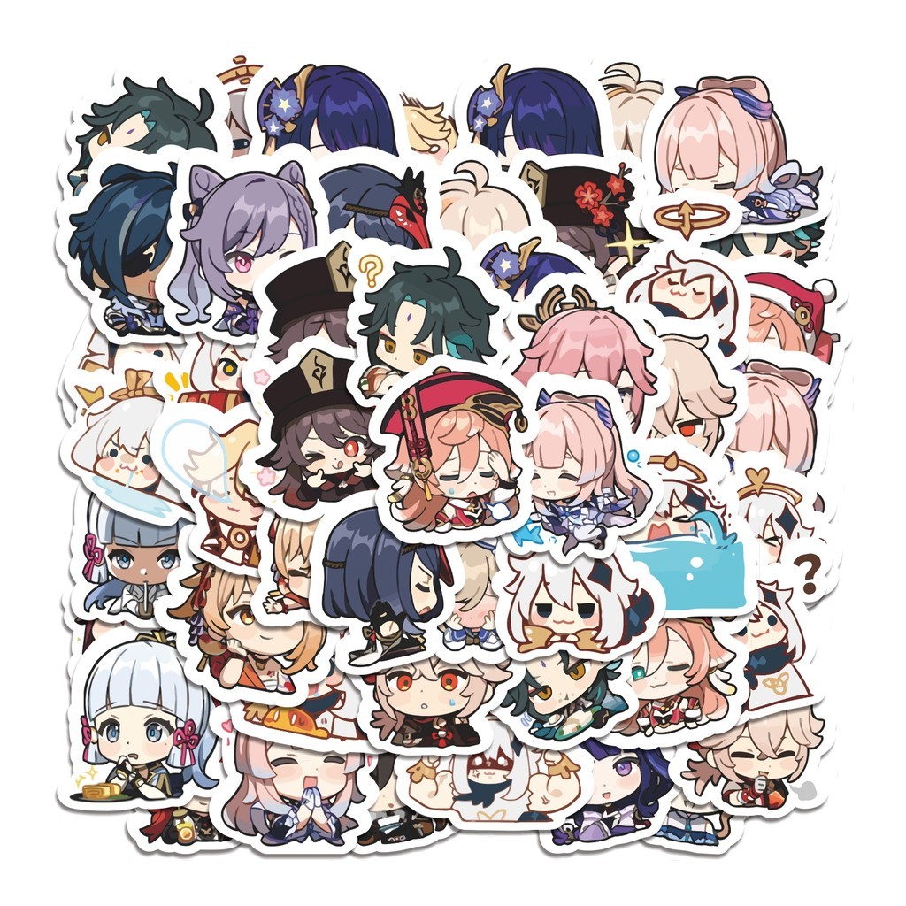 

COD 50 Pcs Stiker Anime Game Genshin Impact Lucu Anti Air Untuk Dekorasi Notebook Sepeda Skateboard Handphone