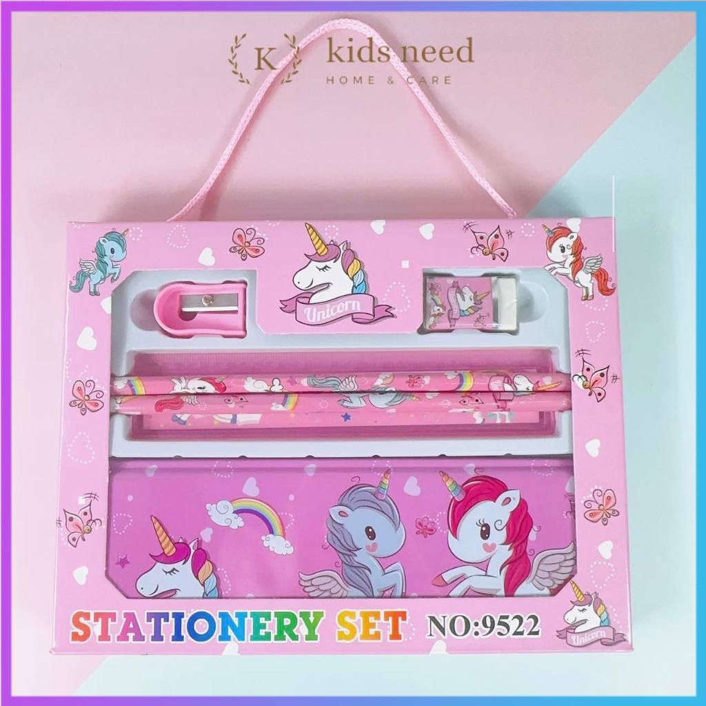 

Kotak Pensil Anak Set 7 in 1 Stationery Untuk Hadiah Anak Sekolah / Alat Tulis Set Kotak Pensil Karakter Murah Lucu
