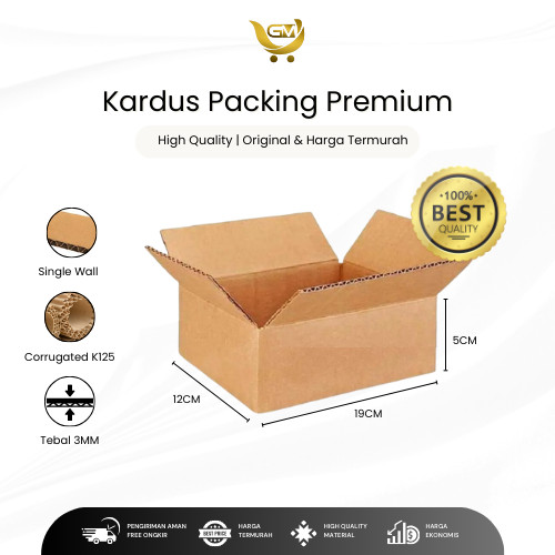 Kardus Packing Premium 19x12x5 - Karton Box Dus Packing Makanan Kardus Packing Murah