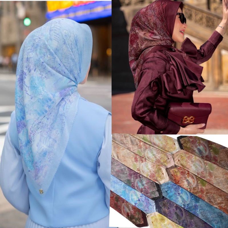 Hijab Buttonscarves Series Wibsom Buttonscarves Hijab Voal Pin Button Scarves Free Pouch Premium