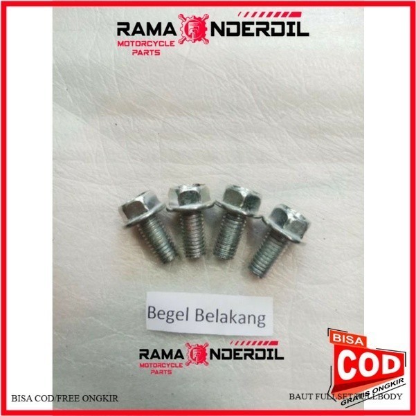 Baut Motor Baut Behel / Begel belakang Honda blade tahun lama