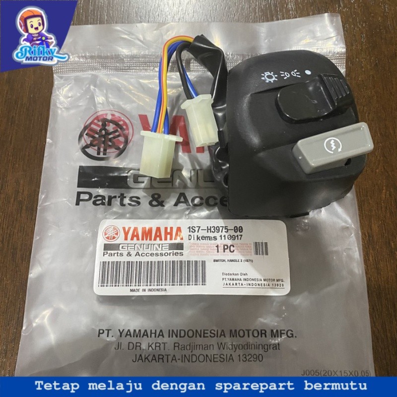 1S7 SAKLAR KANAN SWITCH HANDLE MOTOR MIO J SOUL GT XEON JUPITER Z MX TOMBOL STATER STARTER LAMPU ON