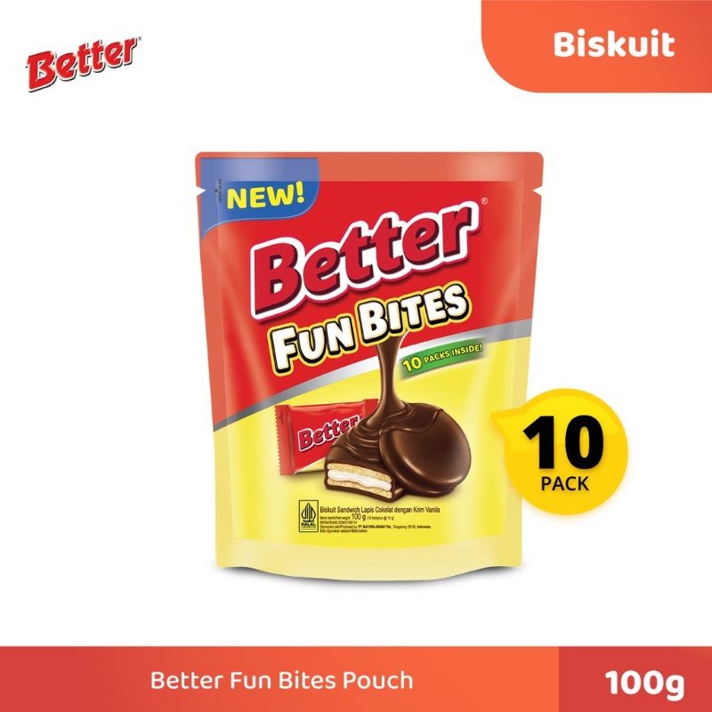 

BETTER fun BITES 100 gram POUCH SHARE IT isi 10 - ABH