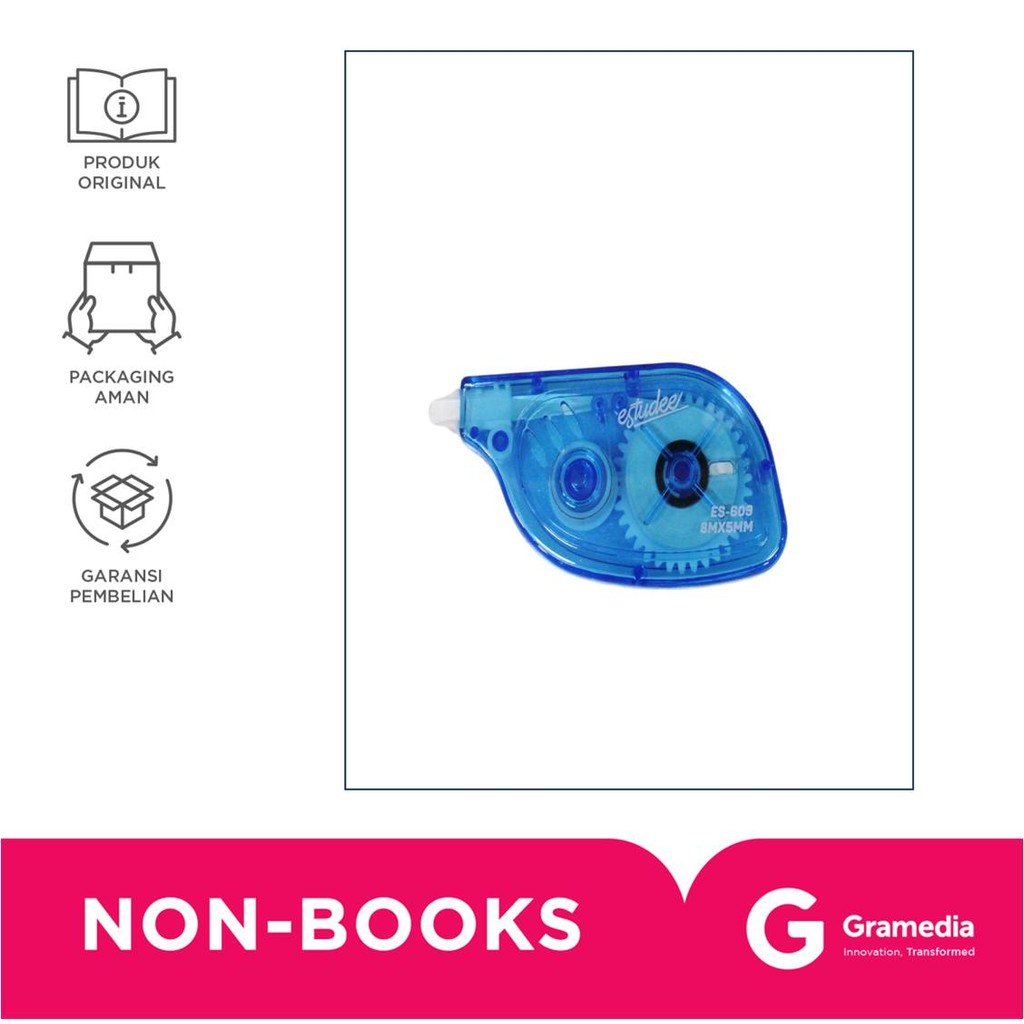 

Estudee Correction Tape Light&Clear Blue Es-609