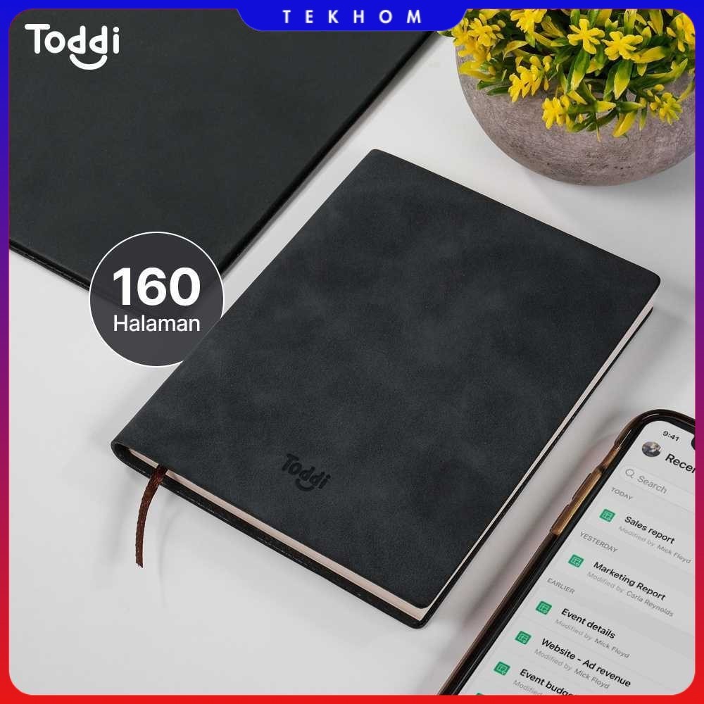 

Toddi Buku Jurnal Hardcover Notebook Diary 68GSM 160 Lembar Grid - 173
