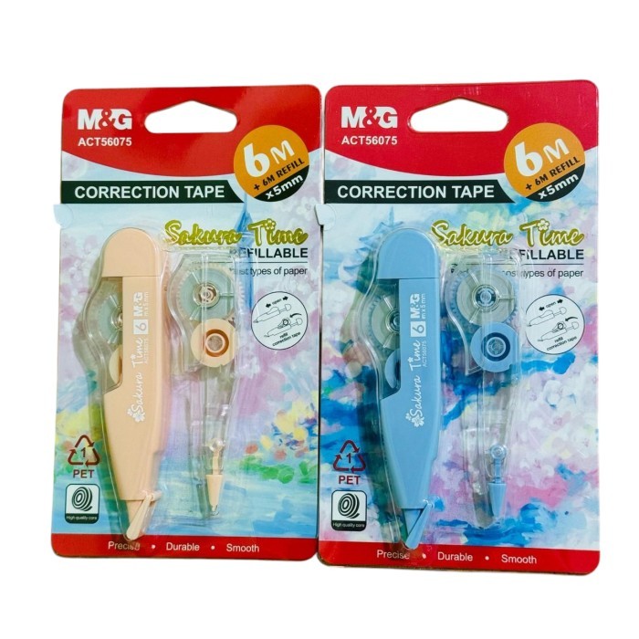 

M&G correction tape sakura time refillable 6m/ tipe-x kertas M&G sakura time + refill