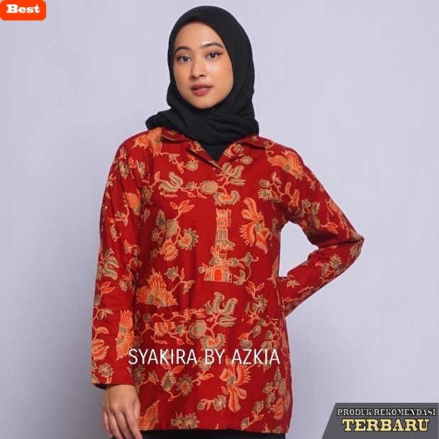 rok wanita kekinian Stelan Baju Seragam Dharma Wanita Ready Stelan Rok Span Panjang - Blus Batik DW,