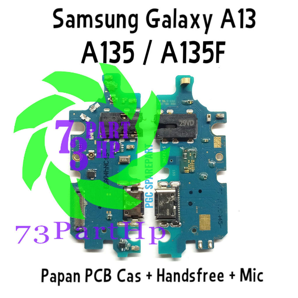 Original Papan Cas & Mic & Handsfree Samsung Galaxy A13 / A135 / A135F - Flexibel Fleksibel Konektor