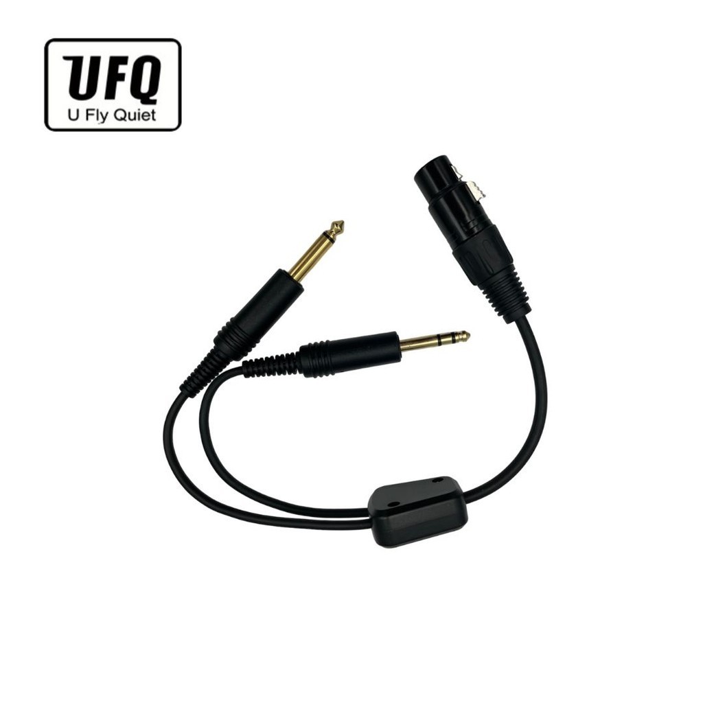 Adapter headset Airbus XLR to Dual GA Boeing Plug UFQ