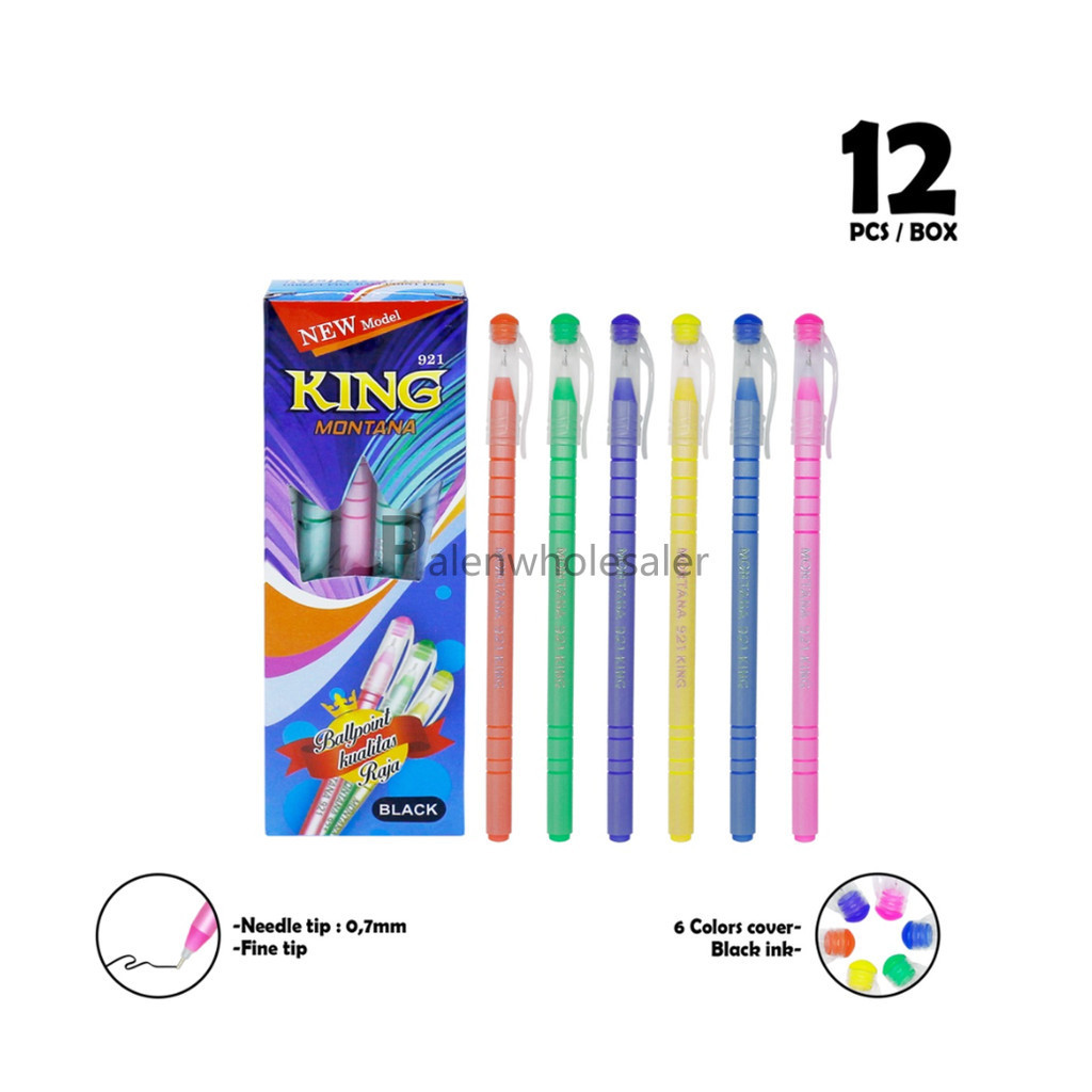 

[Palenwhlslr] Ballpoint / Puplen / Bolpen Murah Montana King 921