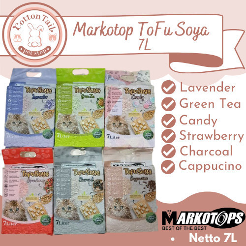 

Pasir Kucing Markotop Tofu Soya / pasir kedelai markotop 7L - peach