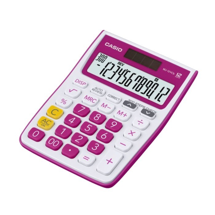 

CASIO MJ-12VCB - Merah -Kalkulator Toko/Dagang - Fungsi Cek - 12 digit