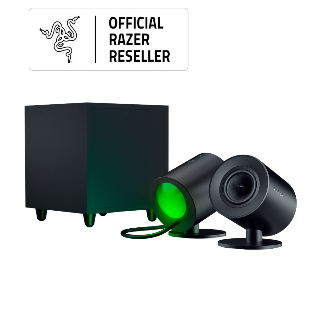 Razer Nommo V2 - Full-Range 2.1 PC Gaming Speakers - Wired Subwoofer