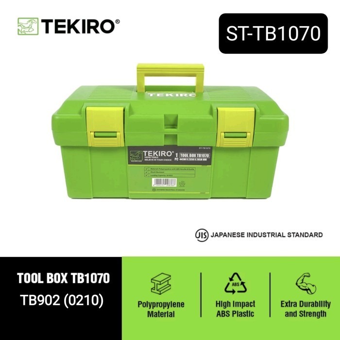 TEKIRO (ST-TB1070) tool box plastic TB902(0210) kotak perkakas plastik