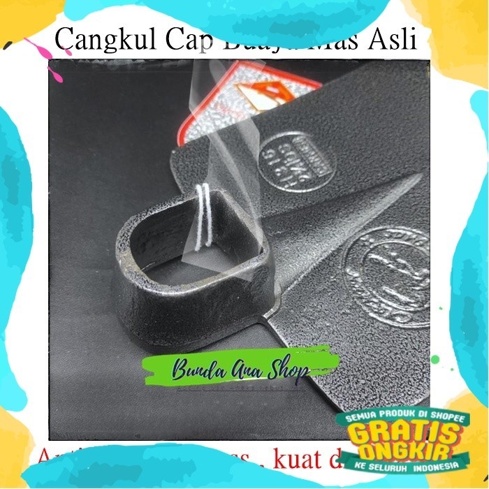 Cangkul baja Cap Buaya Mas Pacul Baja Asli Cap Buaya Mas/ blackpink