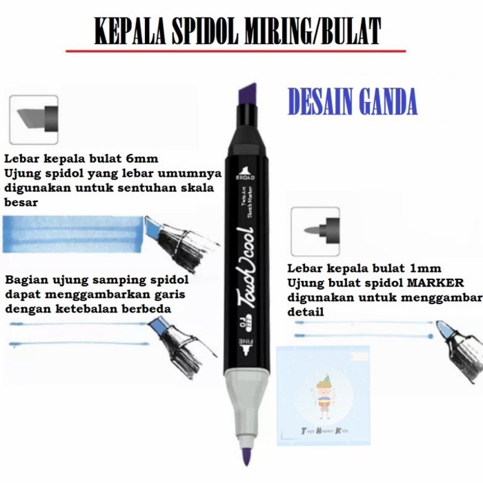 

PROMO!! -Spidol 40 Warna Anak Gambar Sketsa Twin Marker Sketch Copic - Spidol 40 Warna