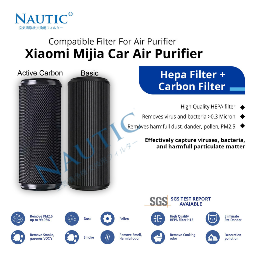 Replacement Filter Air Purifier Xiaomi Car Air Purifier / HEPA / CARBON FILTER Xiaomi Mijia Car Air purifier
