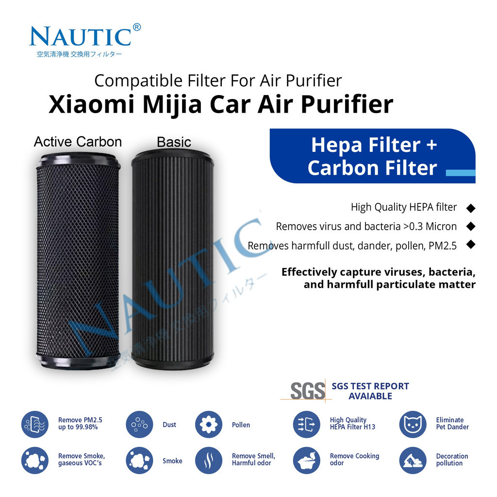 Replacement Filter Air Purifier Xiaomi Car Air Purifier / HEPA / CARBON FILTER Xiaomi Mijia Car Air 