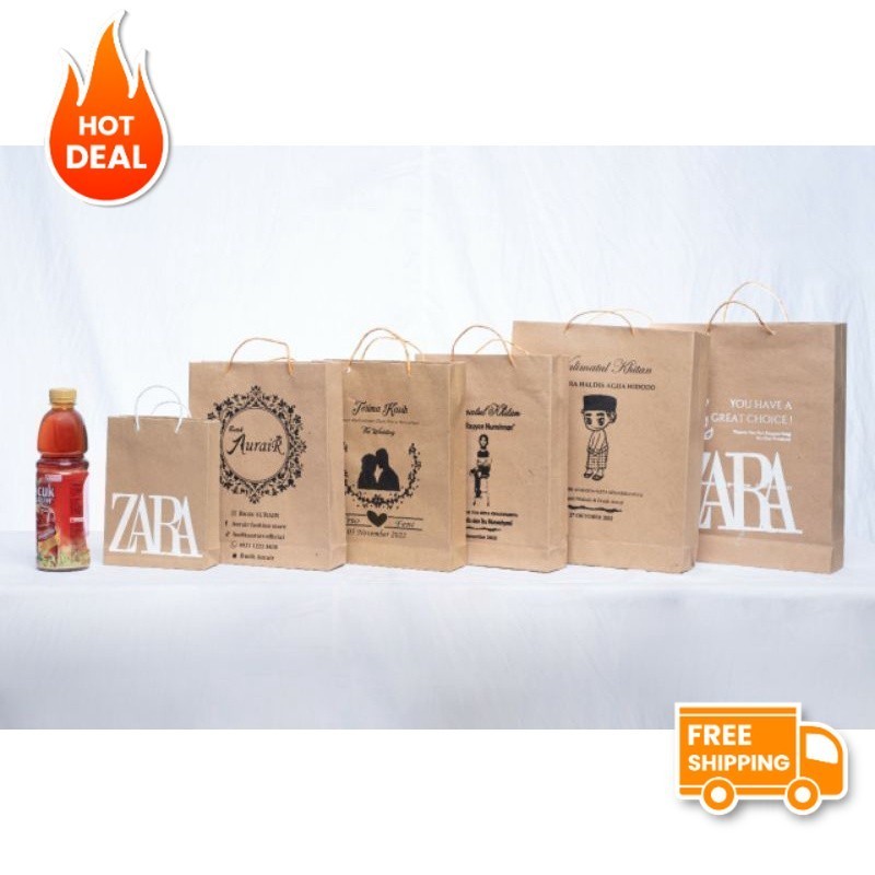 

[GROSIR] PAPER BAG CUSTOM SABLON- PAPERBAG SABLON - PAPER BAG PERNIKAHAN MGL