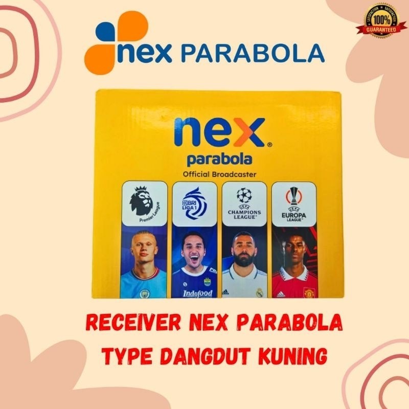 Nex parabola receiver tv mola nex parabola merah/kuning