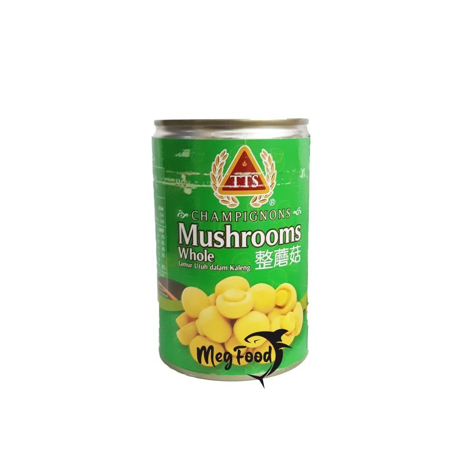 

TTS Champignon Mushrooms Whole | Jamur Kancing Kaleng 425g
