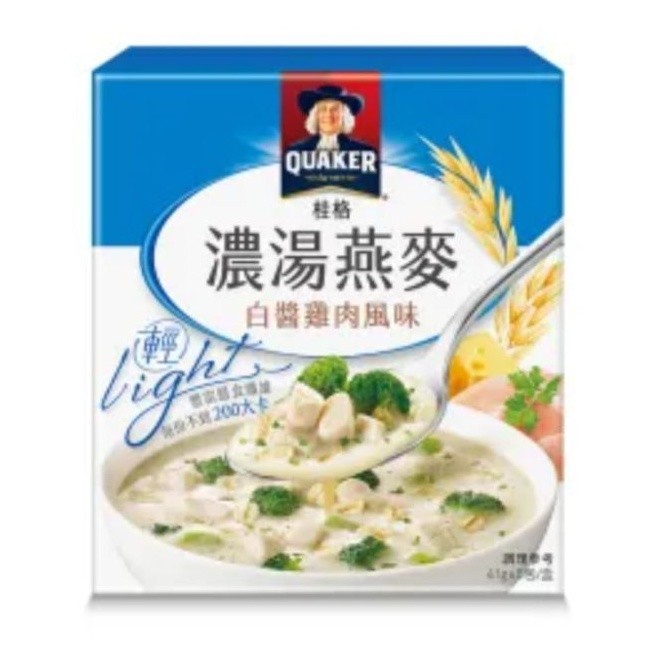 

Quaker Oatmeal Soup white sauce Chicken Flavor