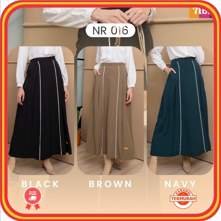 Bawahan Fashion Remaja Kekinian Modern Model Terbaru 2024 Korean Style Unik / ROK NIBRAS NR 016 / RO