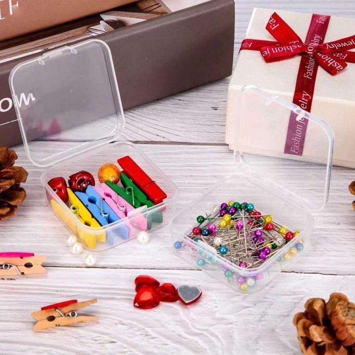 

DMKN Kotak Perhiasan Aksesoris Mini Plastic Storage Jewelry Box LFF92K