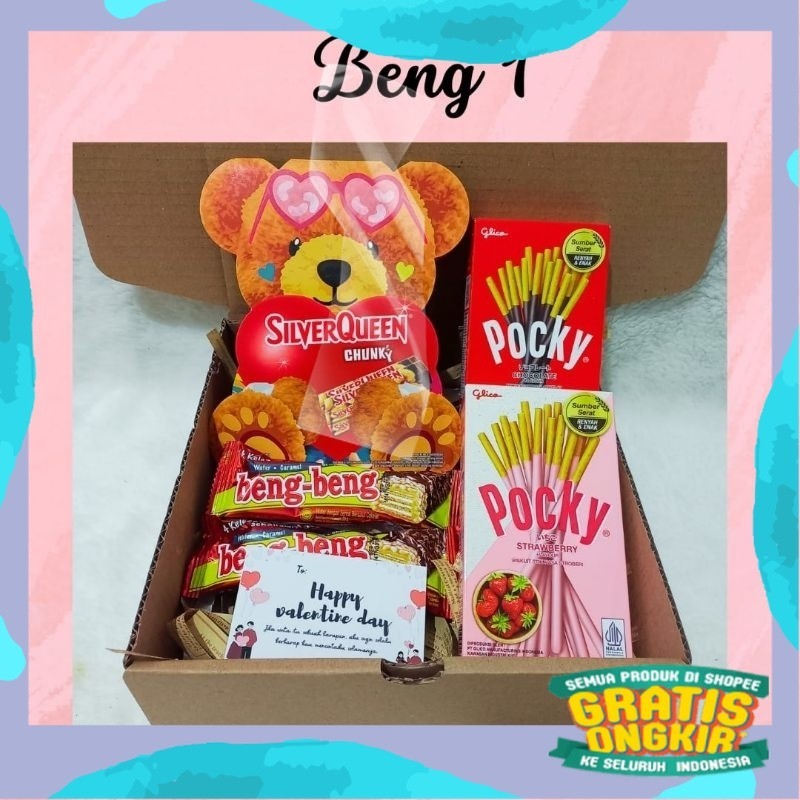

Gift Valentine Coklat Beruang Silverqueen Beng Beng Kado Pacar Limitied Edition/ kuning coklat abu ungu sage