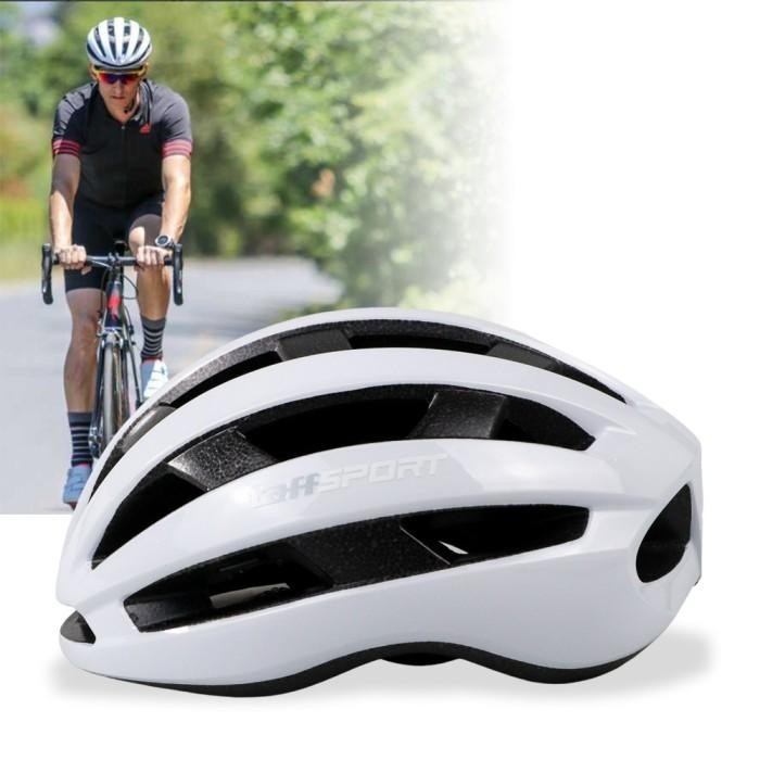 PROMO Helm Sepeda Ultralight Cycling Bike Helmet - KP-1 - Putih / Hitam TaffSPORT TERMURAH