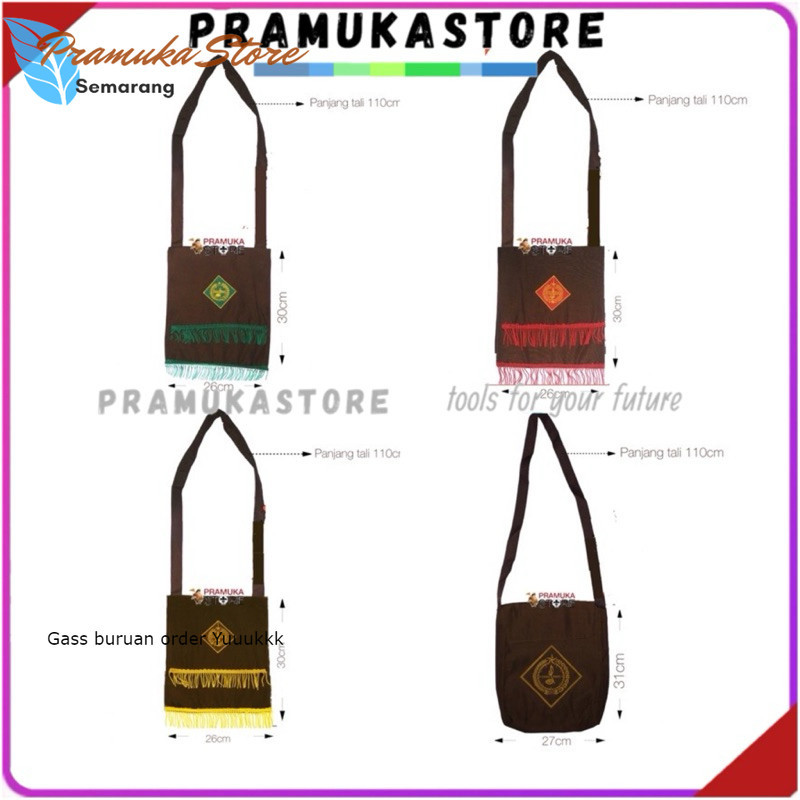 Ready BIJIAN tas selempang pramuka | tas pramuka | tas kegiatan lapangan | selempang pramuka | tas s