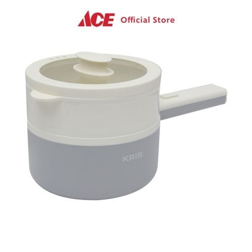 1.6 ltr Panci Elektrik Serbaguna - Putih Multifunction Electric Pan Kuali Pot Listrik Peralatan Masa