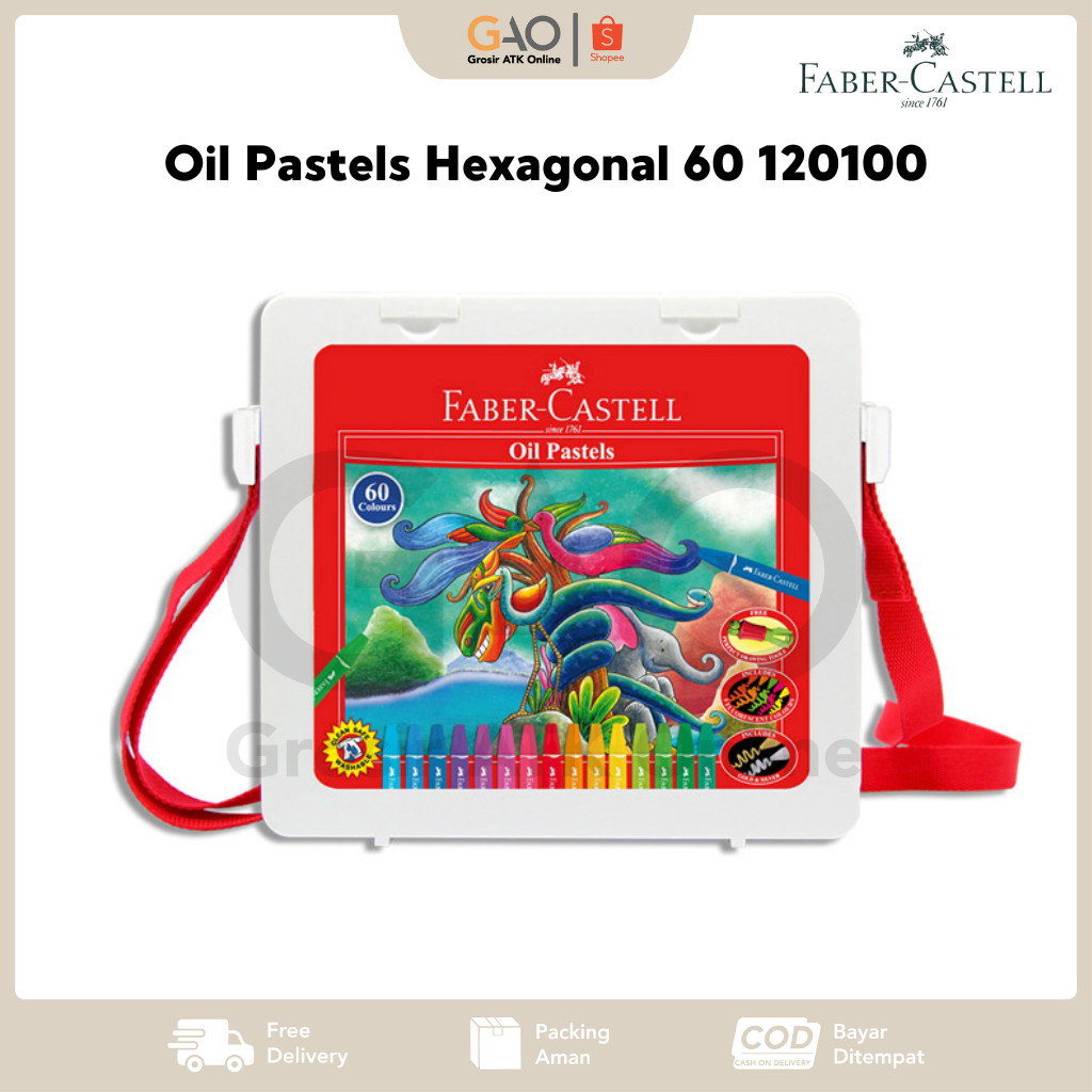

Oil Pastels Hexagonal 60 Faber-Castell Krayon 60 Warna Faber-Castell 120100